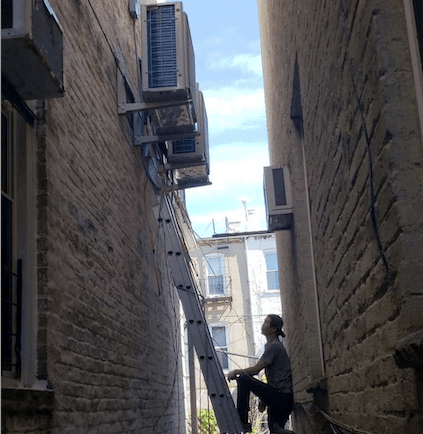 Blue Peak HVAC Inc installation – outdoor unit