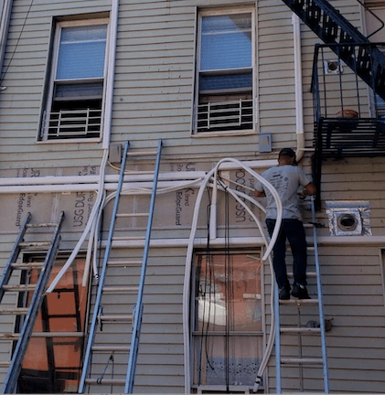 Blue Peak HVAC Inc installation – rooftop unit